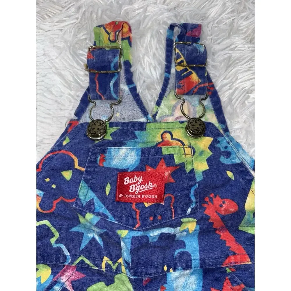 Vintage 90s Baby B’Gosh Vest back 12 month  Shortall Romper. Rare find